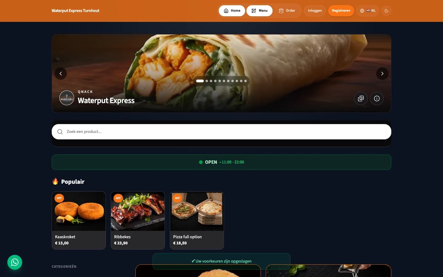 Web · QR-menu